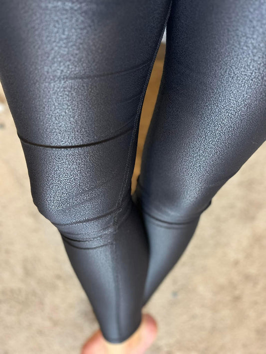Pu Chintz Full Length Leggings (aka Faux Leather)