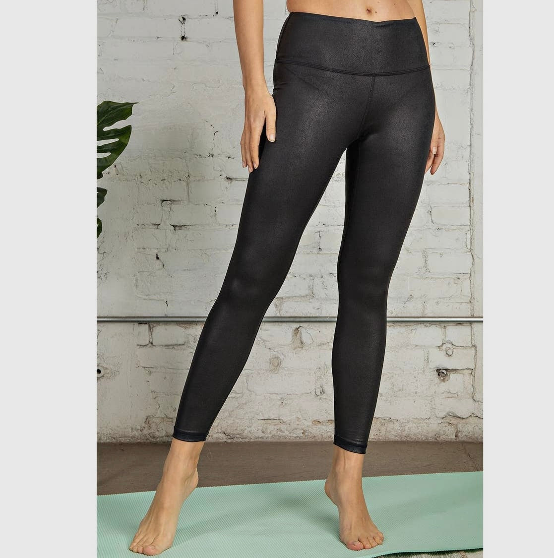 Pu Chintz Full Length Leggings (aka Faux Leather)