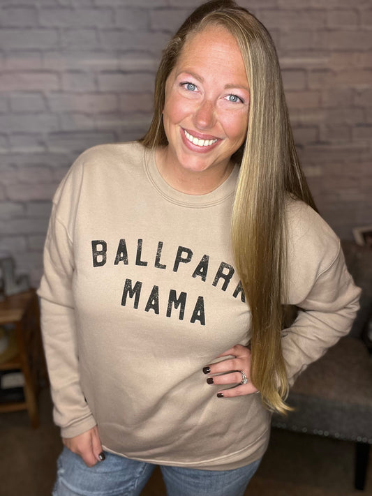 Ballpark Mama Graphic Sweatshirt by Oat Collective