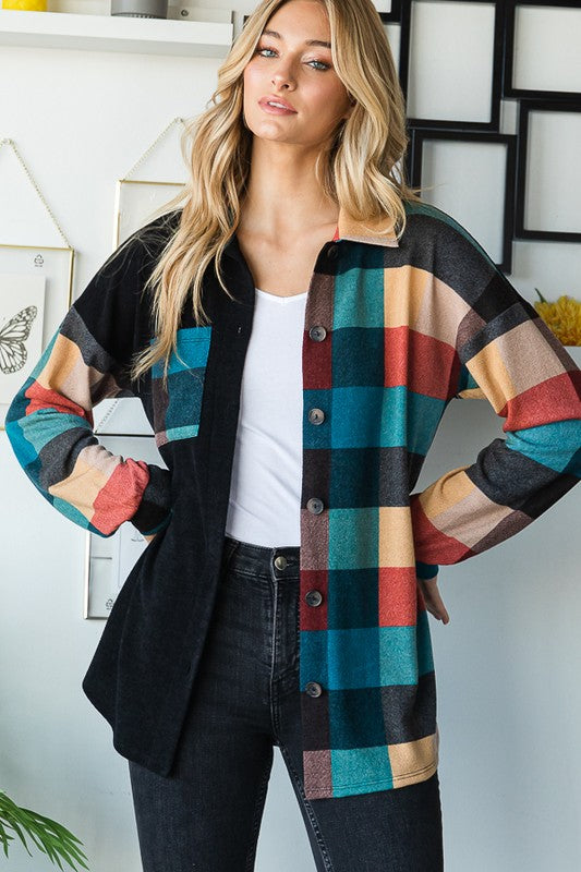 Multi Color Fall Plaid Layer