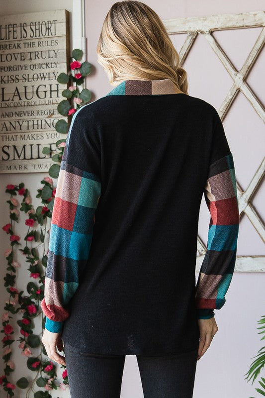 Multi Color Fall Plaid Layer