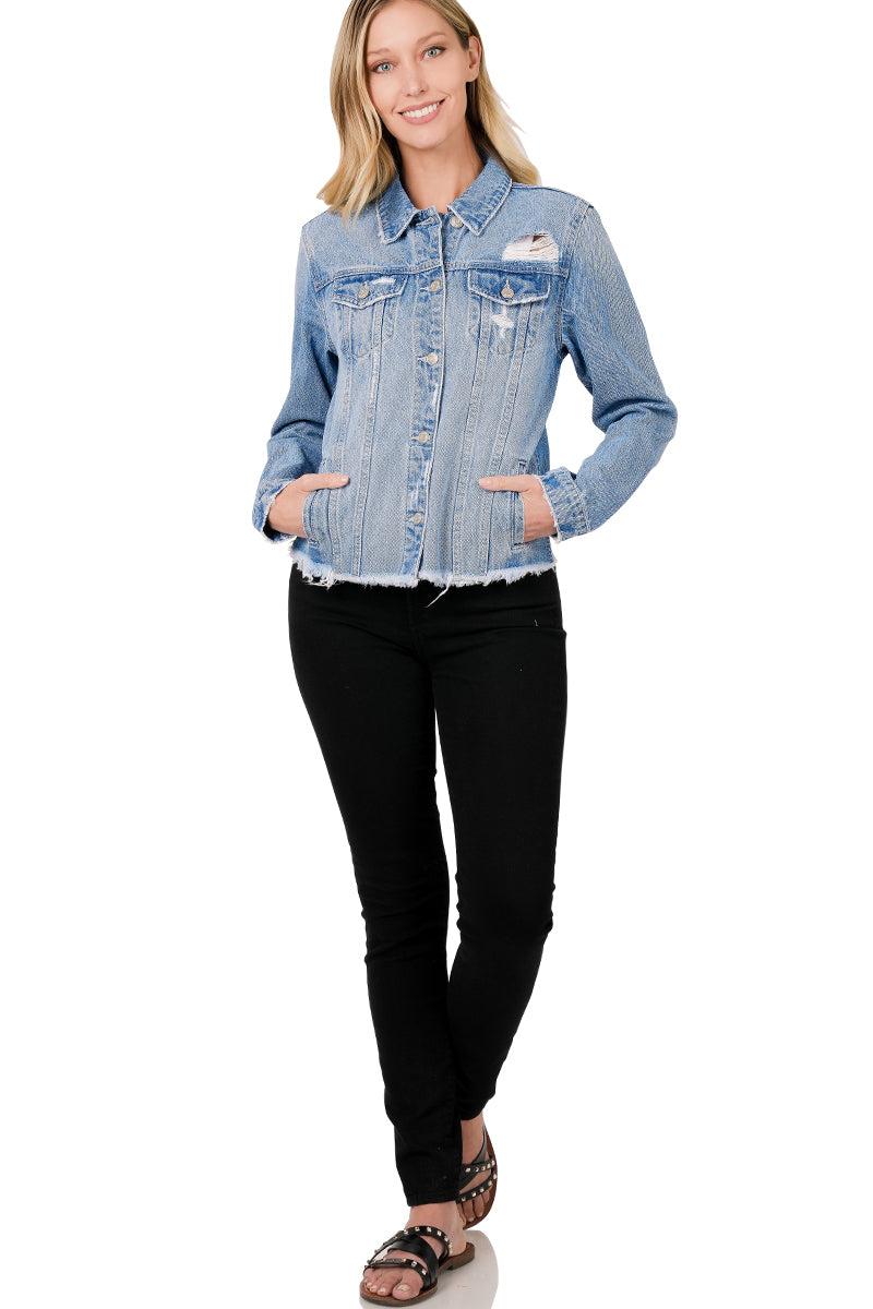 The Denim Jacket you NEED - Zenana Brand!