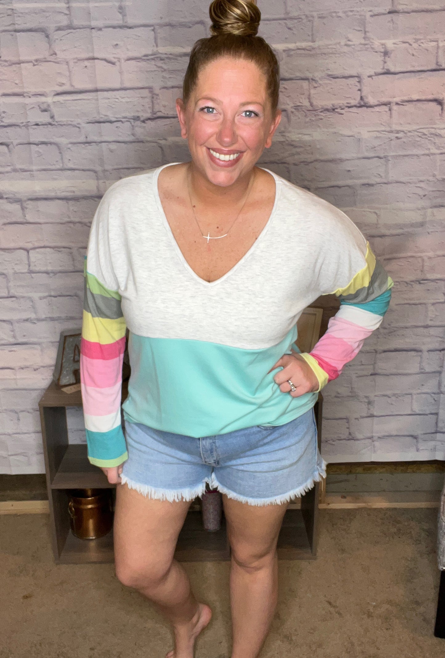Kan Can Raw Hem Denim Shorts