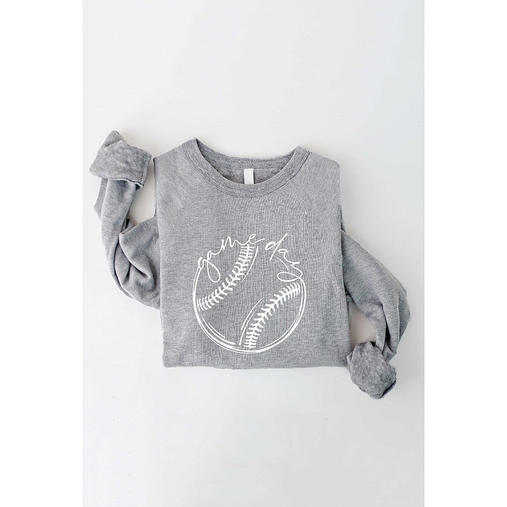 Game Day Baseball/Softball Crewneck Sweatshirt by Oat Collective - TWO COLORS!!! -
